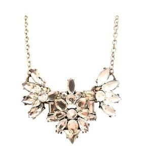 GLASS MIRROR GOLD NECKLACE #195